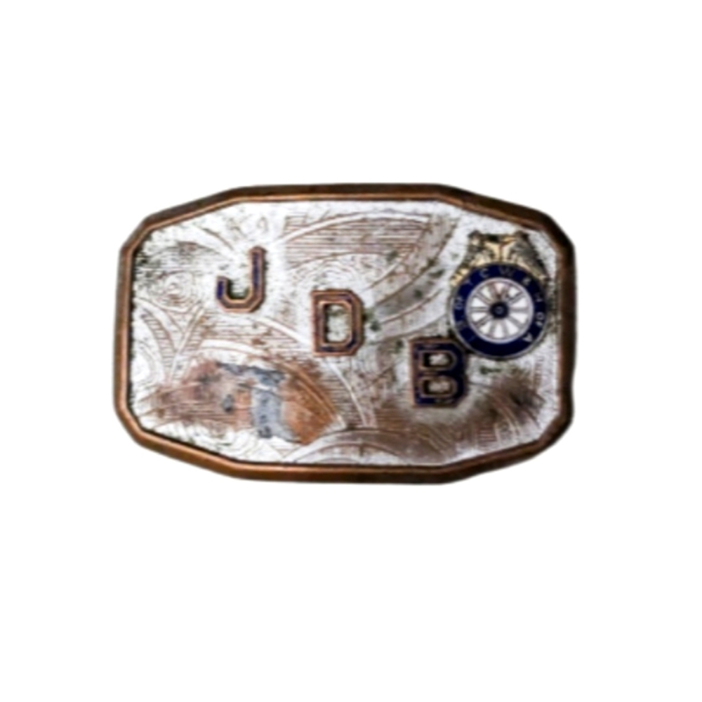 Hook Fast 1950 Youth Size Monogram Belt Buckle